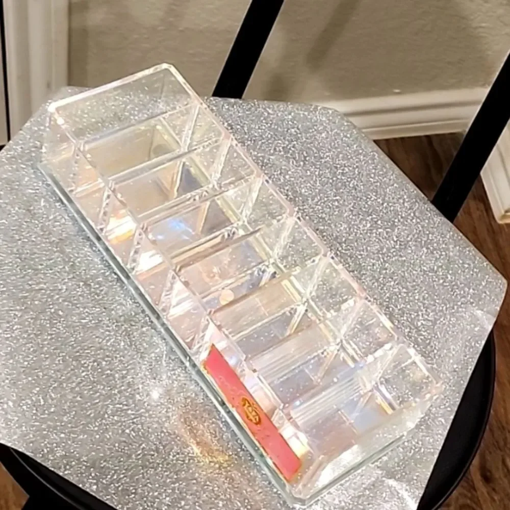 Yafa Beauty Iridescent Acrylic 8-Slot Cosmetic Organizer
